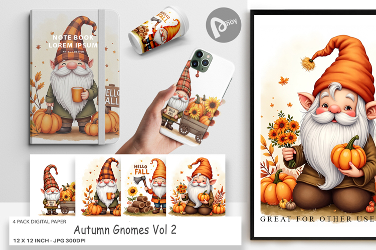 Fall Gnome Clipart Image 20