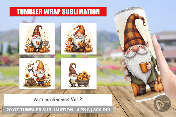 Fall Gnome Clipart Image 6