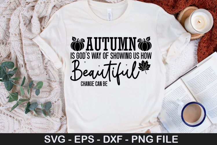 Autumn is god s way of SVG - Boho Fall Christian Design