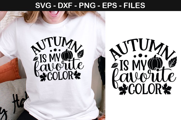 Autumn is my favorite color - Halloween Pumpkin SVG Design