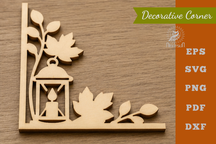 Autumn Lasercut Corner SVG