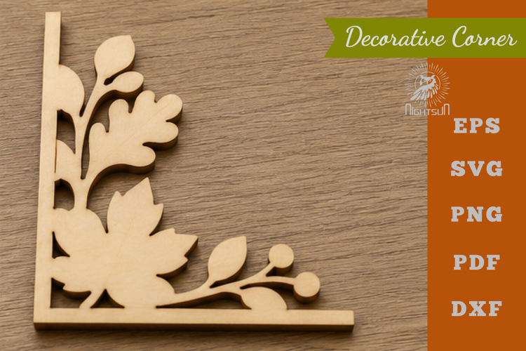 Autumn Lasercut Corner SVG