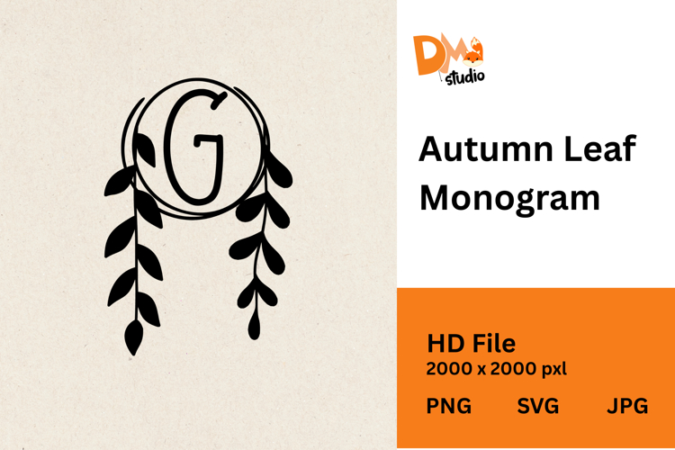 Autumn Leaf Monogram