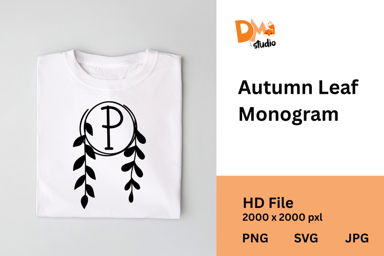 Autumn Leaf Monogram