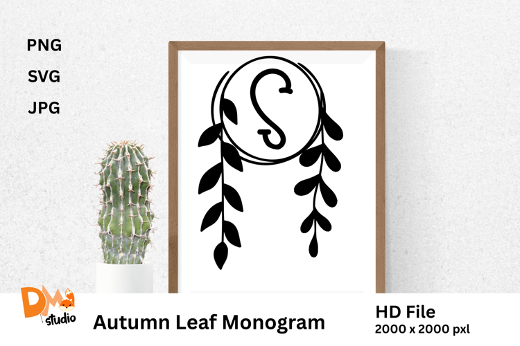 Autumn Leaf Monogram