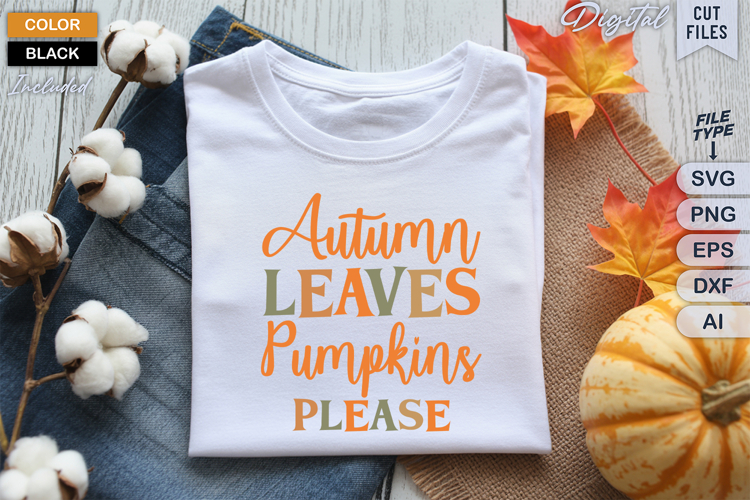 Autumn leaves and pumpkins please svgs