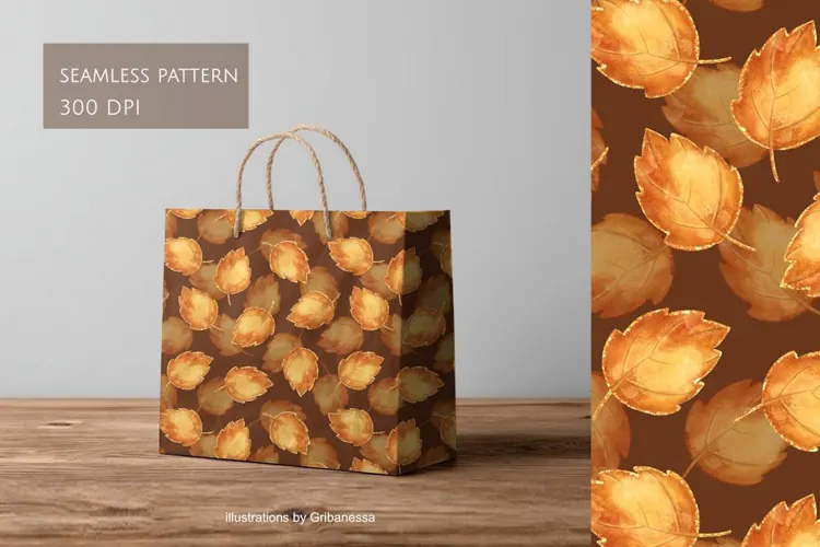 Autumn Leaves Seamless Pattern