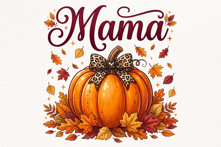Autumn Mama Pumpkin PNG