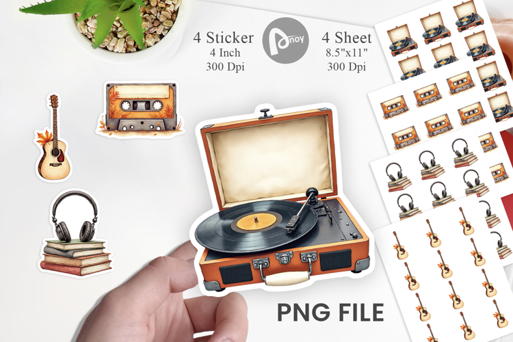 Vintage Stickers Png Image 7