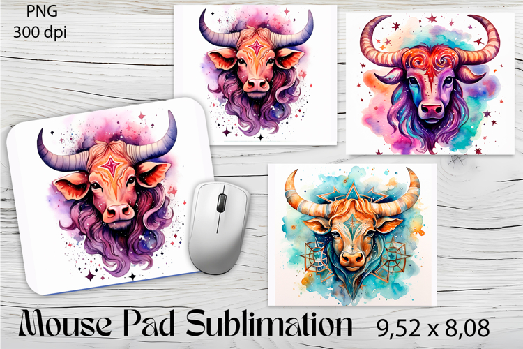 American Buffalo Sublimation Zodiac Mouse Pad Design