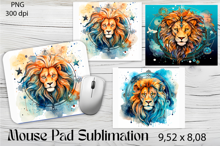 Leo Zodiac, Horoscope Mouse Pad Design Astrology Sublimation