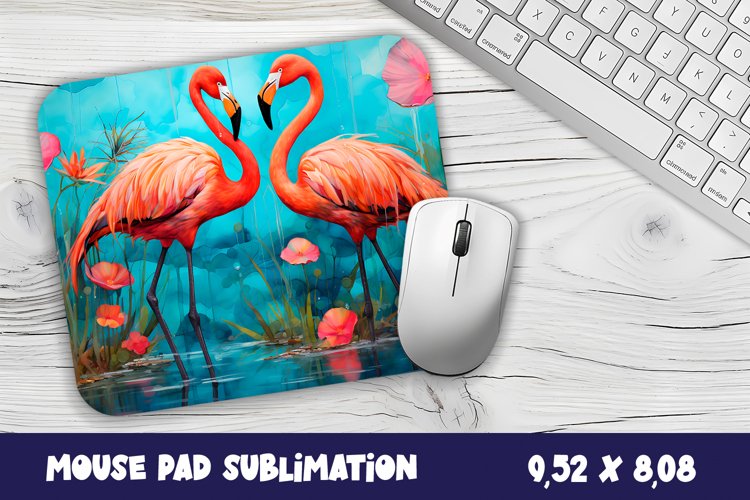 Flamingo Mouse Pad Sublimation, Summer Sublimation Design