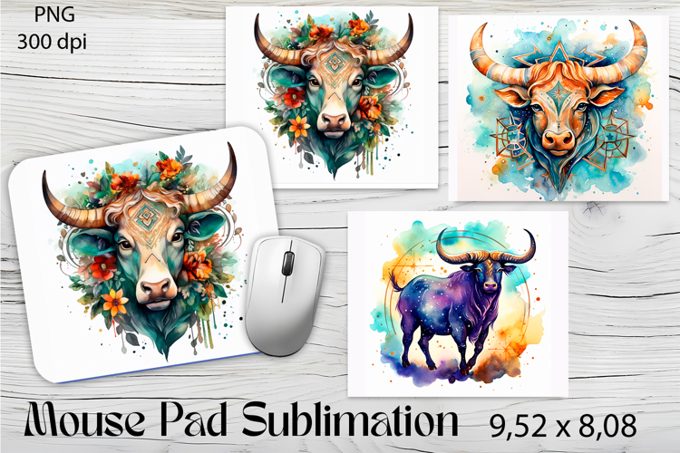American Buffalo Sublimation Zodiac Mouse Pad Design