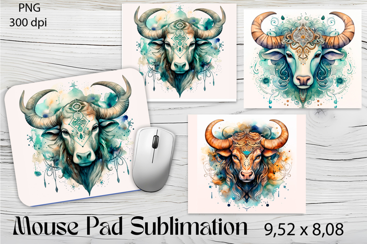 American Buffalo Sublimation Zodiac Mouse Pad Design