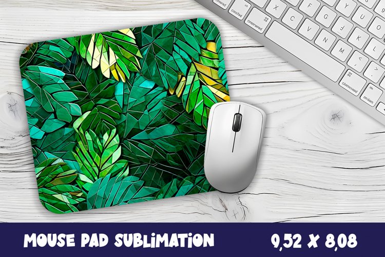 Tropical Mouse Pad Sublimation. Tropical Leaves Mouse Pad