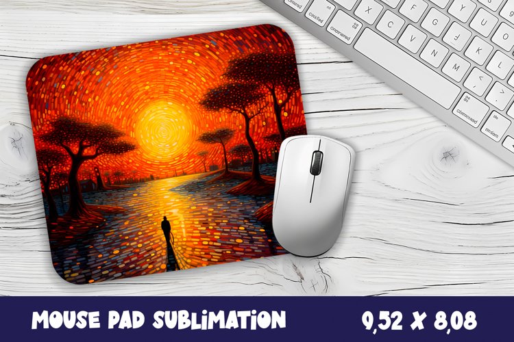 Sea at sunset 3d Mouse Pad Sublimation.