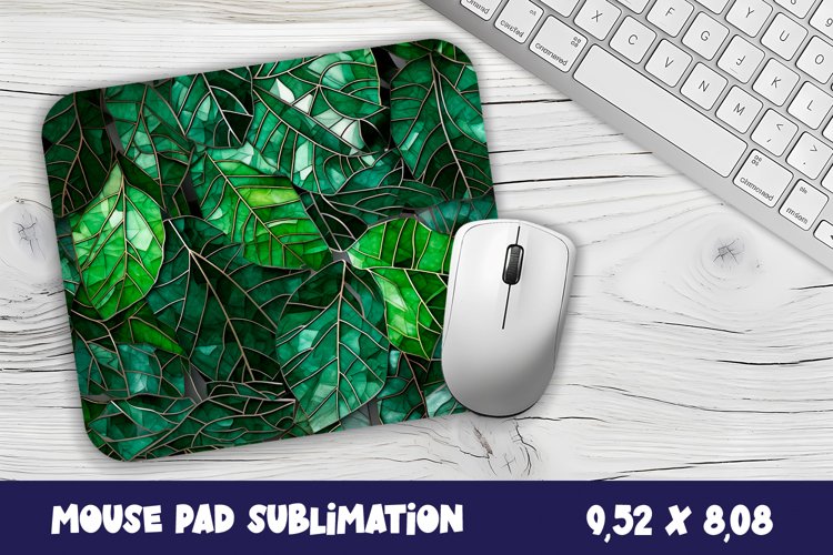 Tropical Mouse Pad Sublimation. Tropical Leaves Mouse Pad