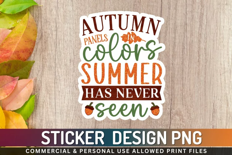 Autumn panels in colors Stickers PNG