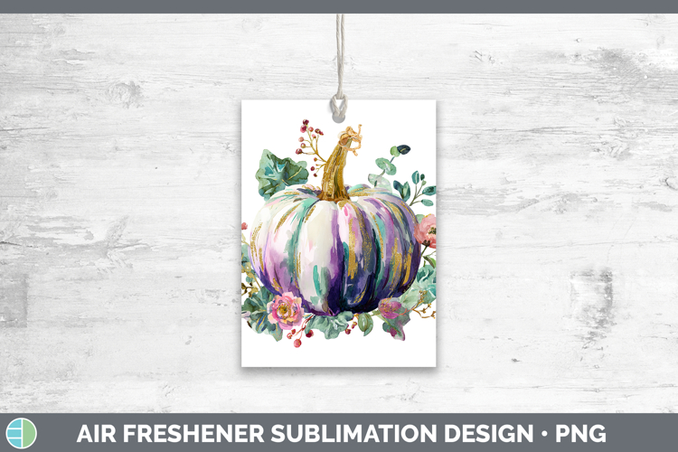 Brush Pumpkin Autumn Pastel Brush Strokes Air Freshener Subl