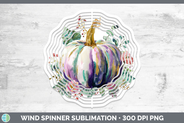 GorgeousAutumn Pastel Brush Strokes Wind Spinner design.