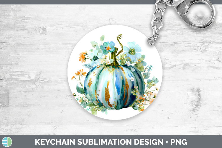 Brush Stroke Pumpkin Keychain Autumn Pastel Brush Strokes Su