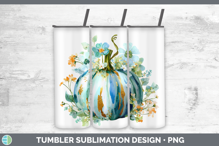 Brush Stroke Pumpkin Tumbler Autumn Pastel Brush Strokes Sub