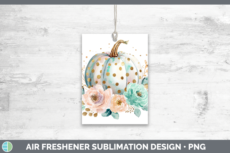 Floral Pumpkin Autumn Pastel Brush Strokes Air Freshener Sub