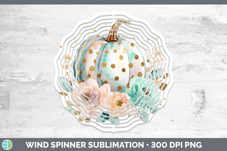 GorgeousAutumn Pastel Brush Strokes Wind Spinner design.