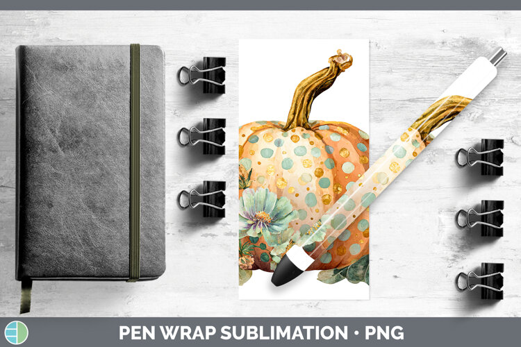 GorgeousAutumn Pastel Brush Strokes Pen Wrap design.