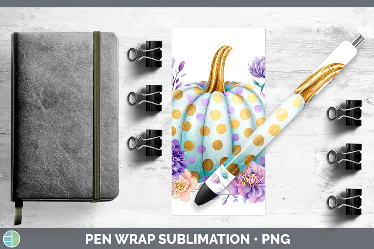 GorgeousAutumn Pastel Brush Strokes Pen Wrap design.