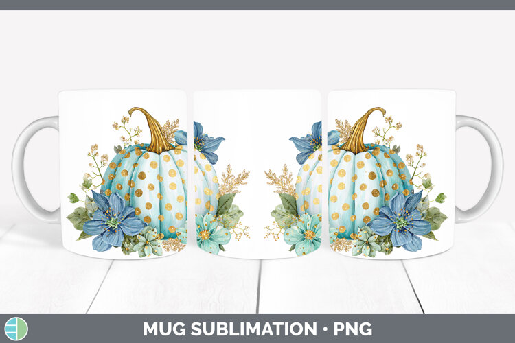 GorgeousAutumn Pastel Brush Strokes Mug Wrap design.