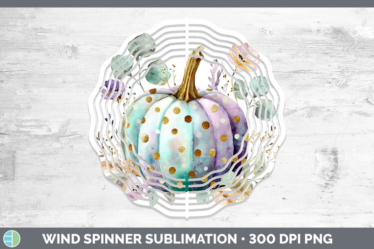 GorgeousAutumn Pastel Brush Strokes Wind Spinner design.