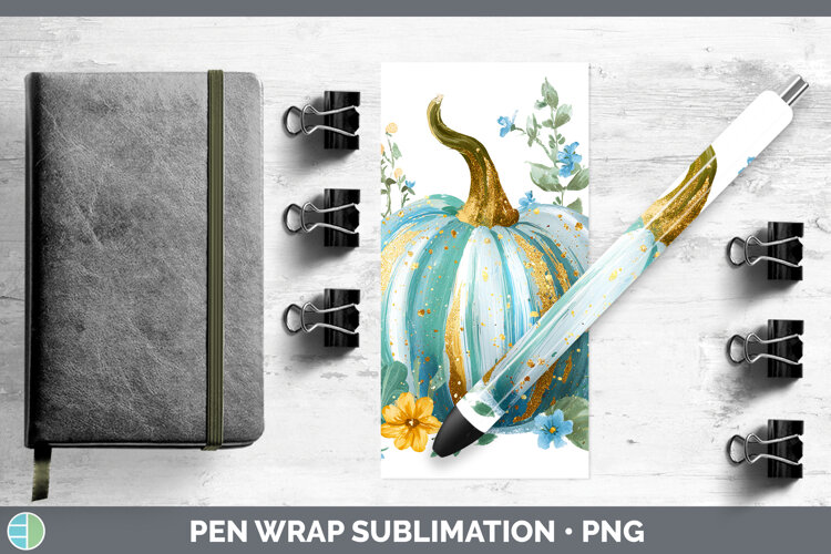 GorgeousAutumn Pastel Brush Strokes Pen Wrap design.