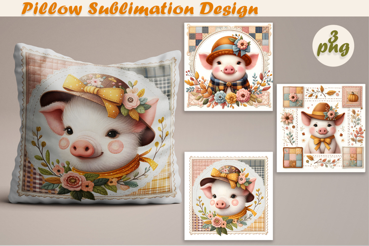 Fany Halloween Patchwork animal| Pillow Sublimation Design