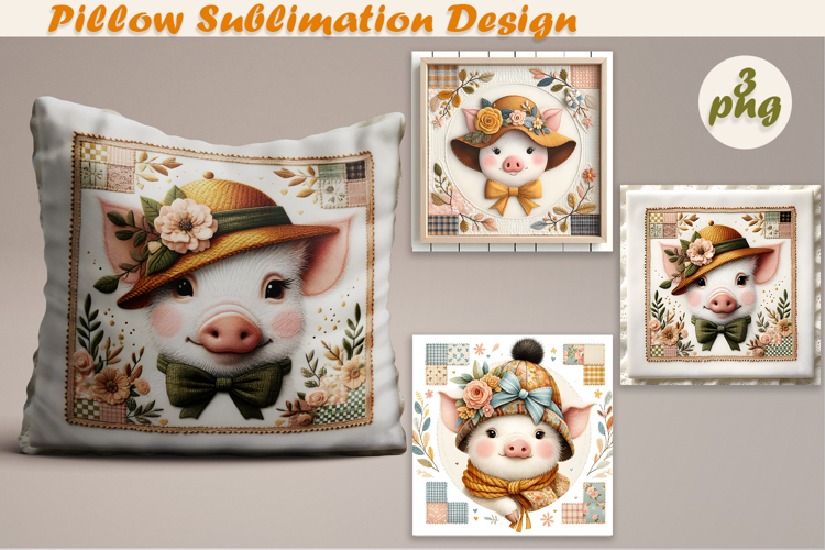 Fany Halloween Patchwork animal| Pillow Sublimation Design