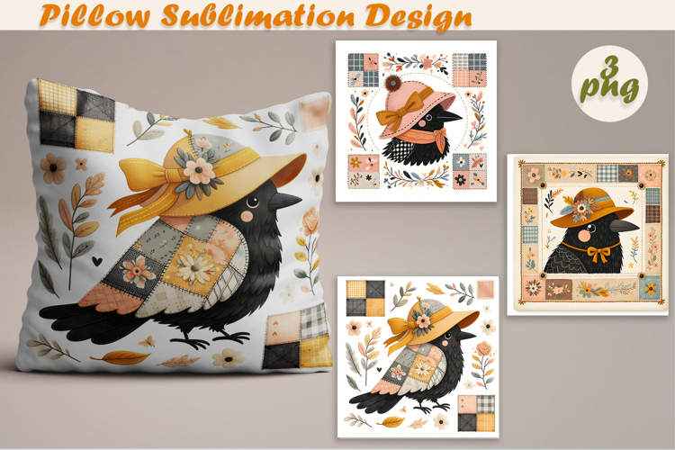 Fany Halloween Patchwork animal| Pillow Sublimation Design