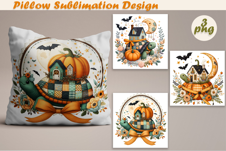 Fany Halloween Patchwork animal| Pillow Sublimation Design