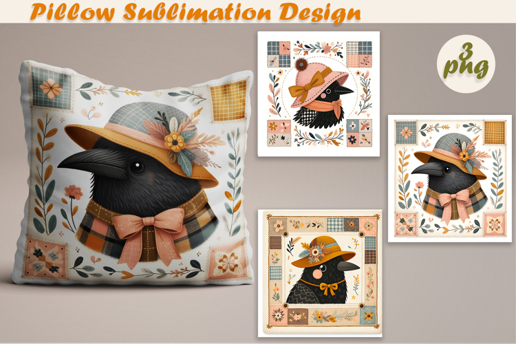 Fany Halloween Patchwork animal| Pillow Sublimation Design