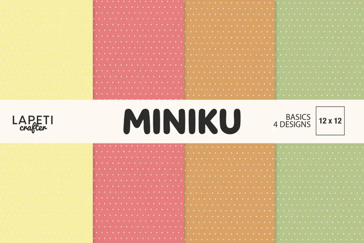 Autumn Polka Dot Digital Papers in Warm Fall Colors