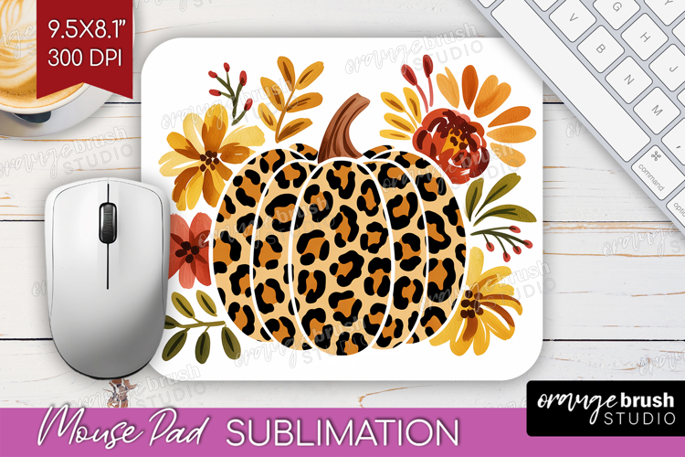 Autumn Pumpkin Mouse Pad Sublimation - Fall Pumpkin, PNG