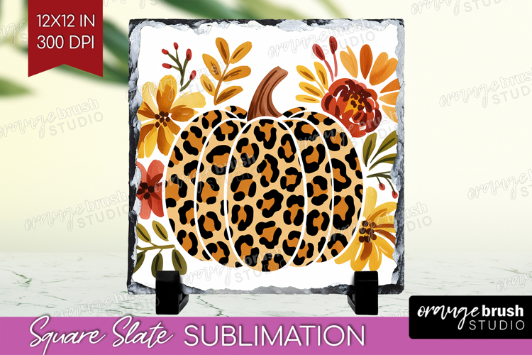 Autumn Pumpkin Slate PNG - Fall Pumpkin, Square Slate