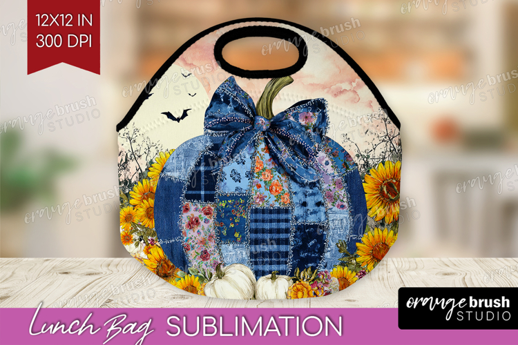 Autumn Pumpkin Lunch Bag - Fall Pumpkin, Lunch Bug PNG