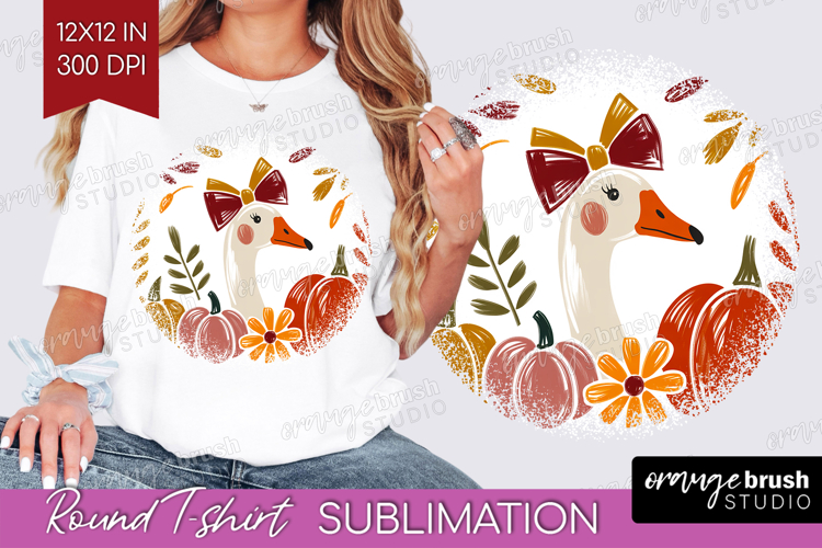 Autumn Pumpkin Round Tshirt Background - Fall Pumpkin, PNG