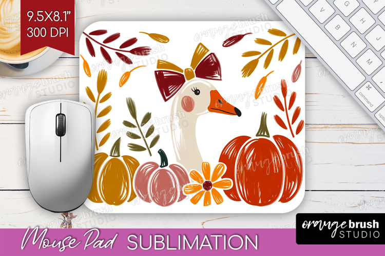 Autumn Pumpkin Mouse Pad Sublimation - Fall Pumpkin, PNG