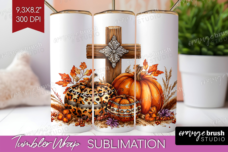 Thanksgiving Tumbler Wrap Image 9