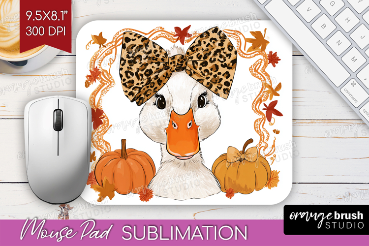 Autumn Pumpkin Mouse Pad Sublimation - Fall Pumpkin, PNG
