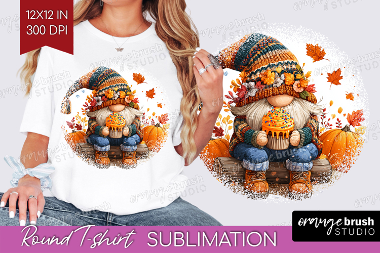 Autumn Pumpkin Round Tshirt Background - Fall Pumpkin, PNG