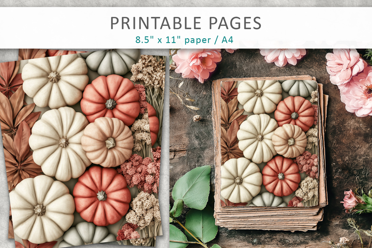 Autumn Journal Pages, Paper Crafts