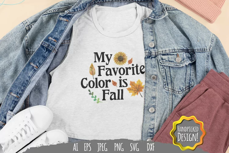 My Favorite Color is Fall SVG File