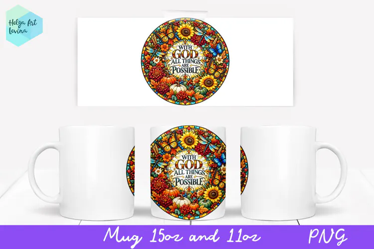 Religious quotes Mug Sublimation 11OZ and 15OZ